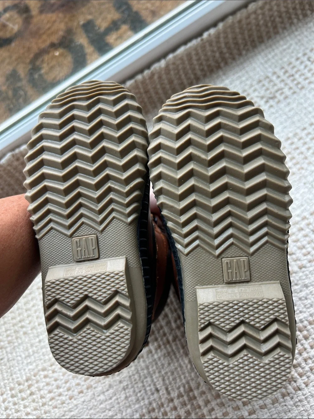 GAP Brown and Black Kids Waterproof Snow Boots